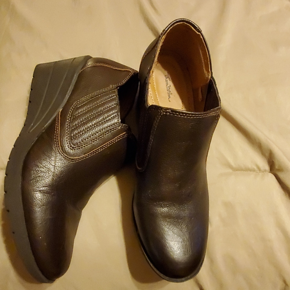 Womans wedge booties